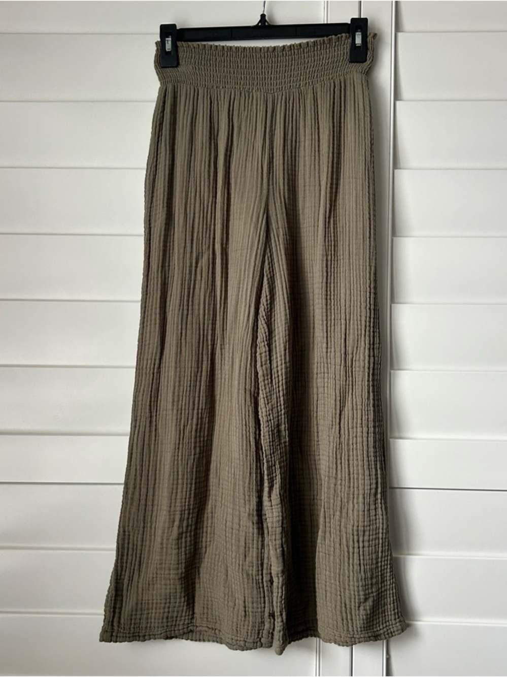 Michael Stars Olive Green Wide Leg Boot-Cut Pants